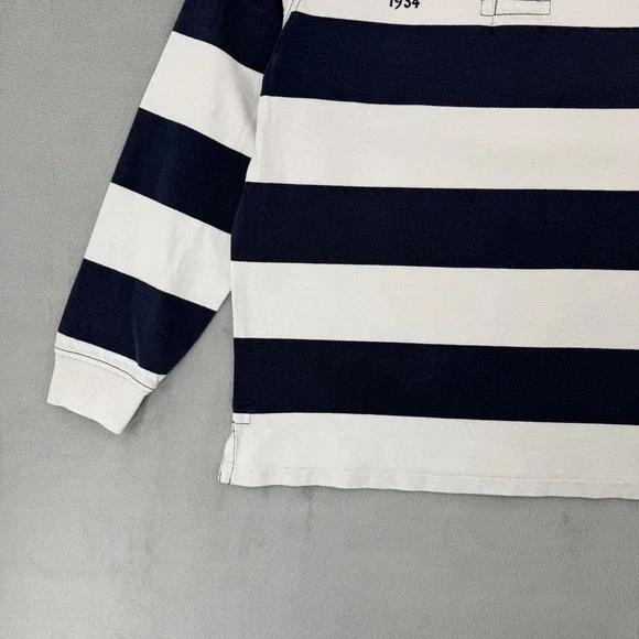 Vintage Polo Ralph Lauren Mens Rugby Shirt Striped Great Britain 1934 Size Large - Picture 9 of 12